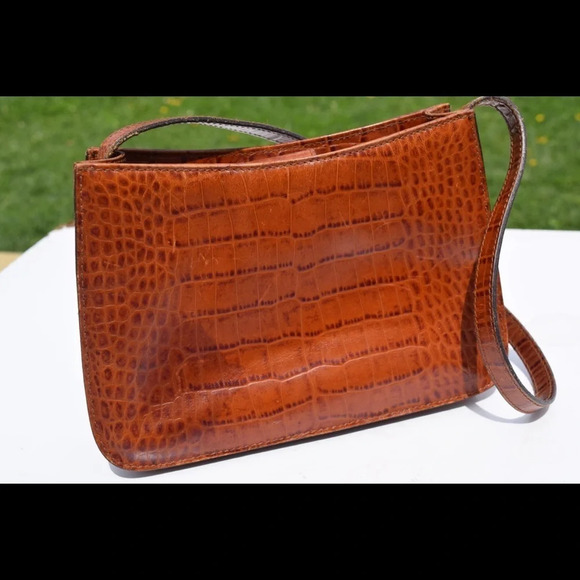 Ralph Lauren croc embossed shoulder bag - Picture 8 of 8